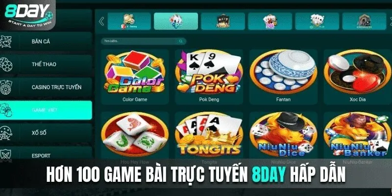danh mục game phong phú