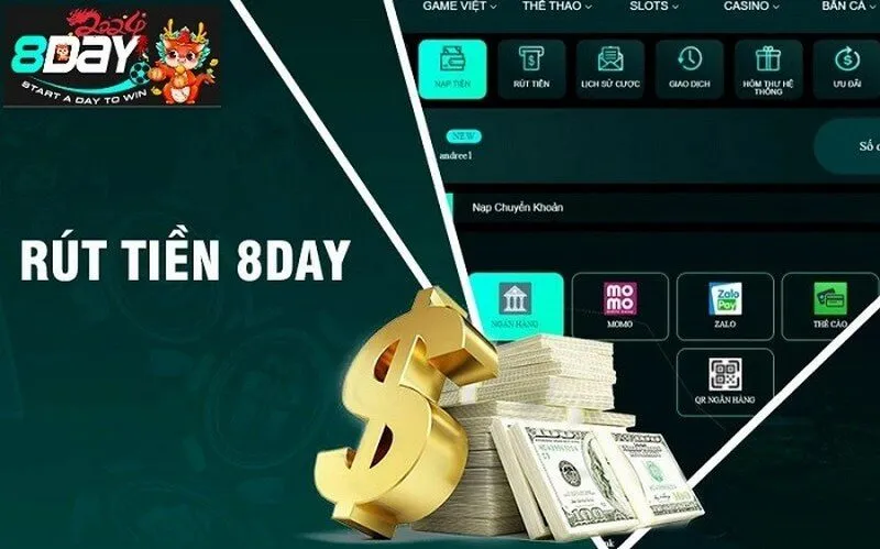 điều kiện rút tiền 8day