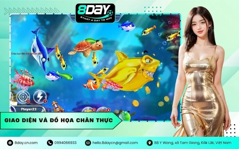 Giao diện và đồ họa chân thực