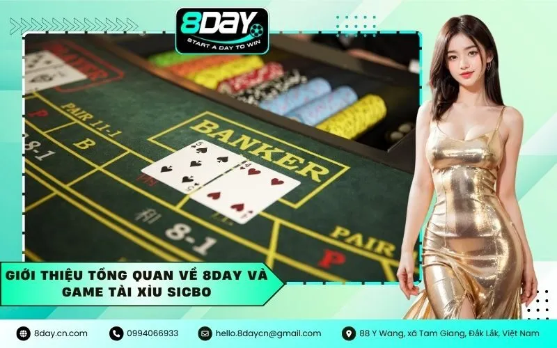 Giới thiệu tổng quan về 8Day và game Tài Xỉu Sicbo