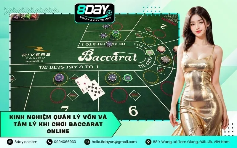 Kinh nghiệm quản lý vốn và tâm lý khi chơi Baccarat online