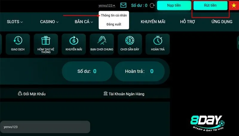 4 bước rút tiền thành công