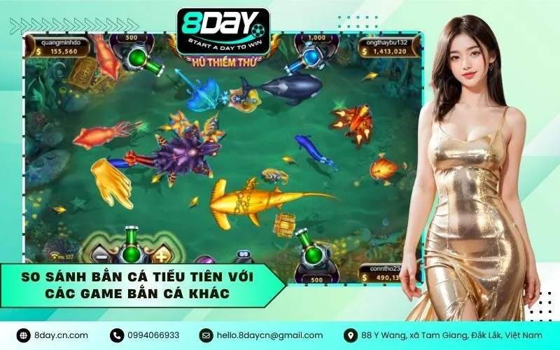 So Sánh Bắn Cá Tiểu Tiên Với Các Game Bắn Cá Khác