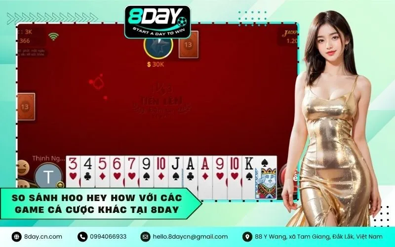 So Sánh Hoo Hey How Với Các Game Cá Cược Khác Tại 8Day