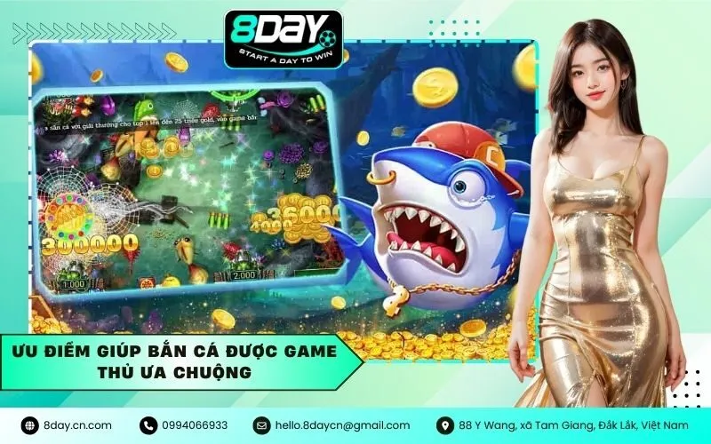 Ưu điểm giúp bắn cá được game thủ ưa chuộng